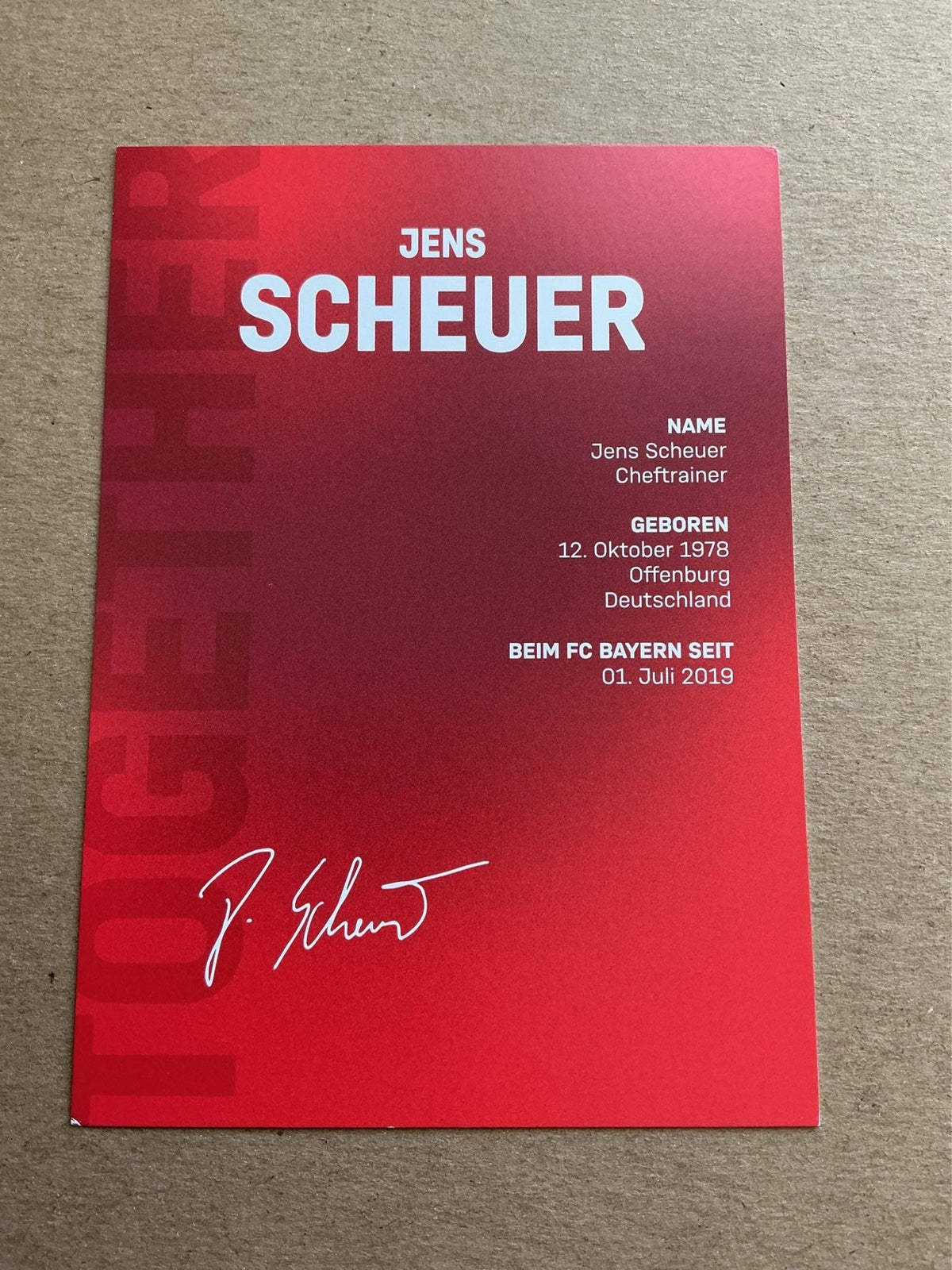 Jens Scheuer, Germany 🇩🇪 FC Bayern München 2021/22 hand signed - Autographs-World