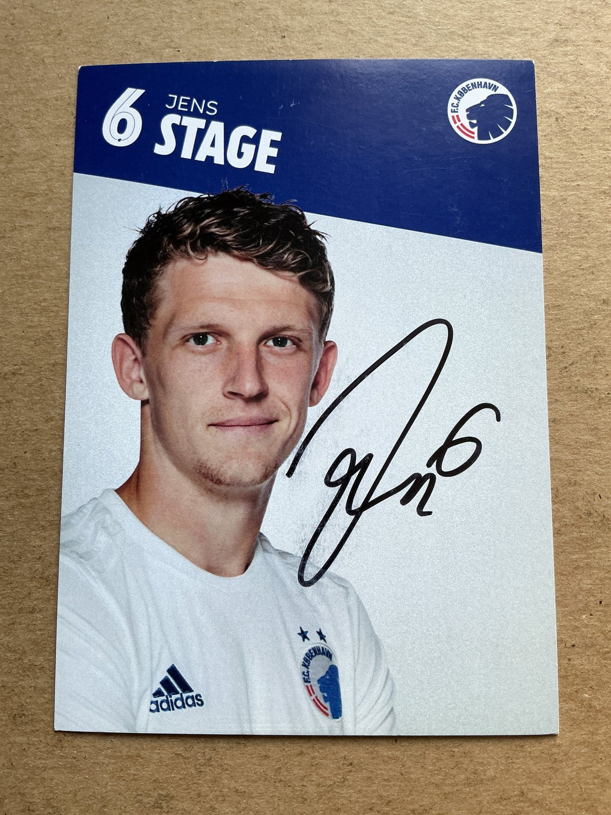 Jens Stage, Denmark 🇩🇰 FC Copenhagen 2019/20 hand signed - Autographs-World