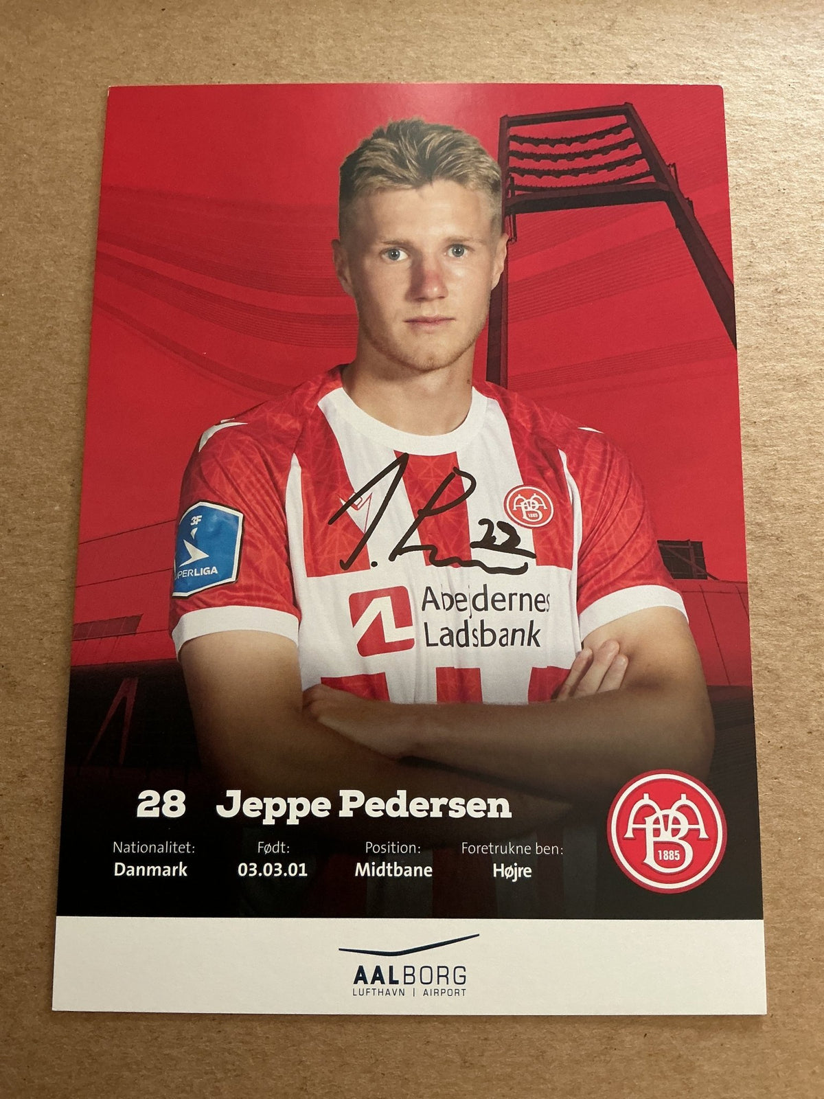 Jeppe Pedersen, Denmark 🇩🇰 Aalborg BK 2022/23 hand signed - Autographs-World