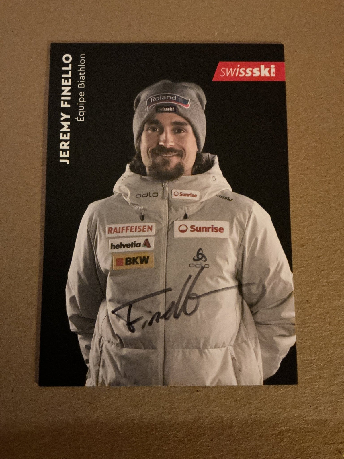 Jeremy Finello, Switzerland 🇨🇭 Biathlon 2023/24 hand signed - Autographs-World