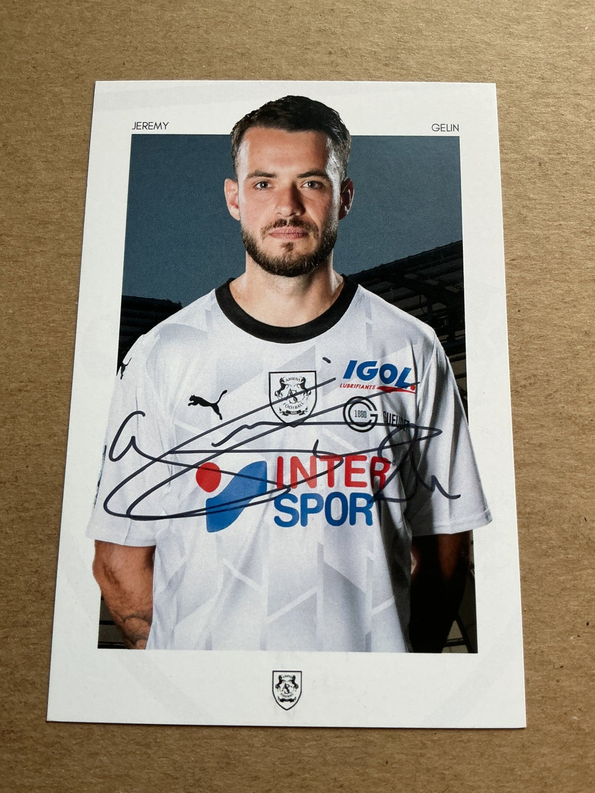 Jeremy Gelin, France 🇫🇷 Amiens SC 2023/24 hand signed - Autographs-World