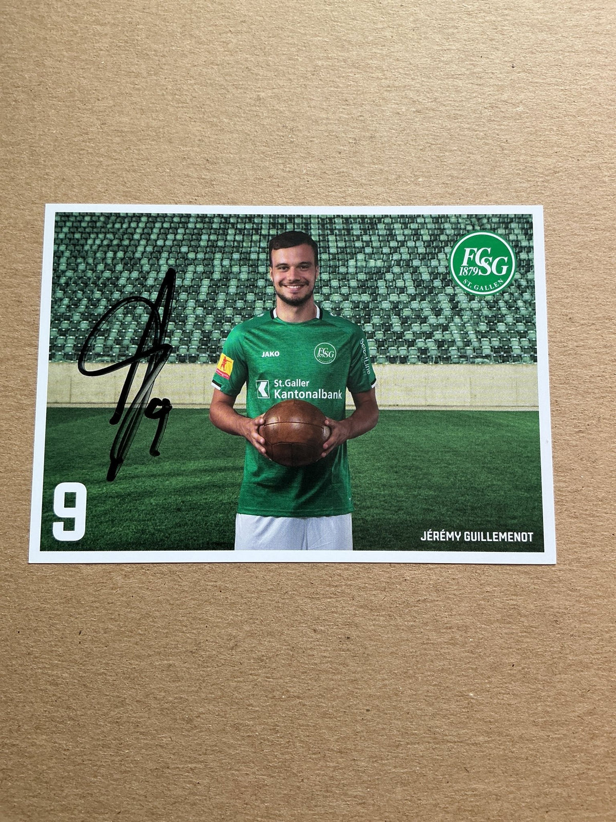 Jérémy Guillemenot, Switzerland 🇨🇭 FC St. Gallen 2019/20 hand signed - Autographs-World