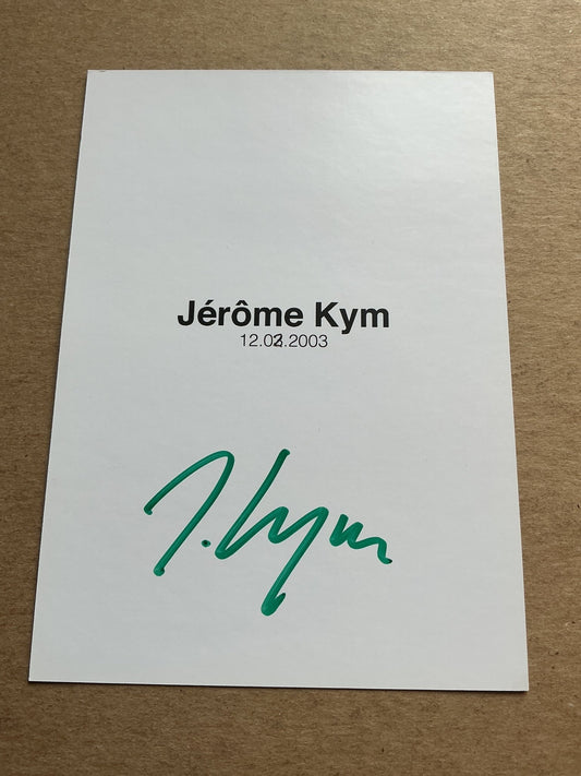 Jerome Kym, Switzerland 🇨🇭 Tennis Sports 2025 hand signed - Autographs-World