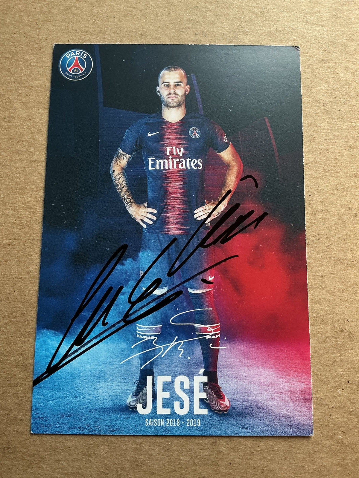 Jese, Spain 🇪🇸 Paris Saint-Germain 2018/19 hand signed - Autographs-World