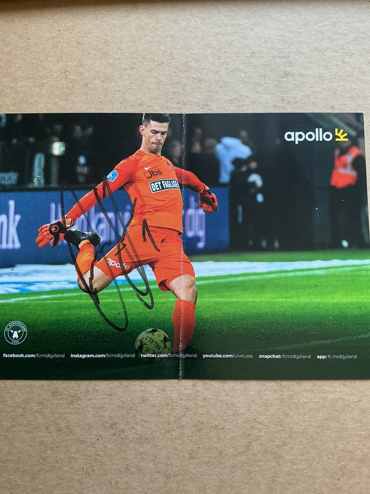 Jesper Hansen, Denmark 🇩🇰 FC Midtjylland 2019/20 hand signed - Autographs-World