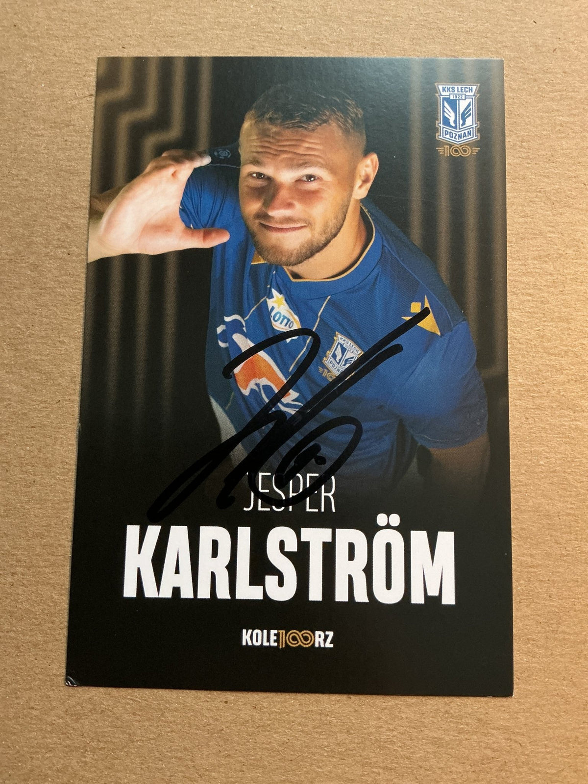 Jesper Karlström, Sweden 🇸🇪 Lech Poznán 2021/22 hand signed - Autographs-World