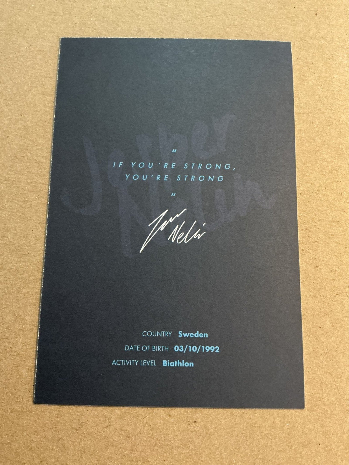 Jesper Nelin, Sweden 🇸🇪 Biathlon Winter 2022/23 hand signed - Autographs-World