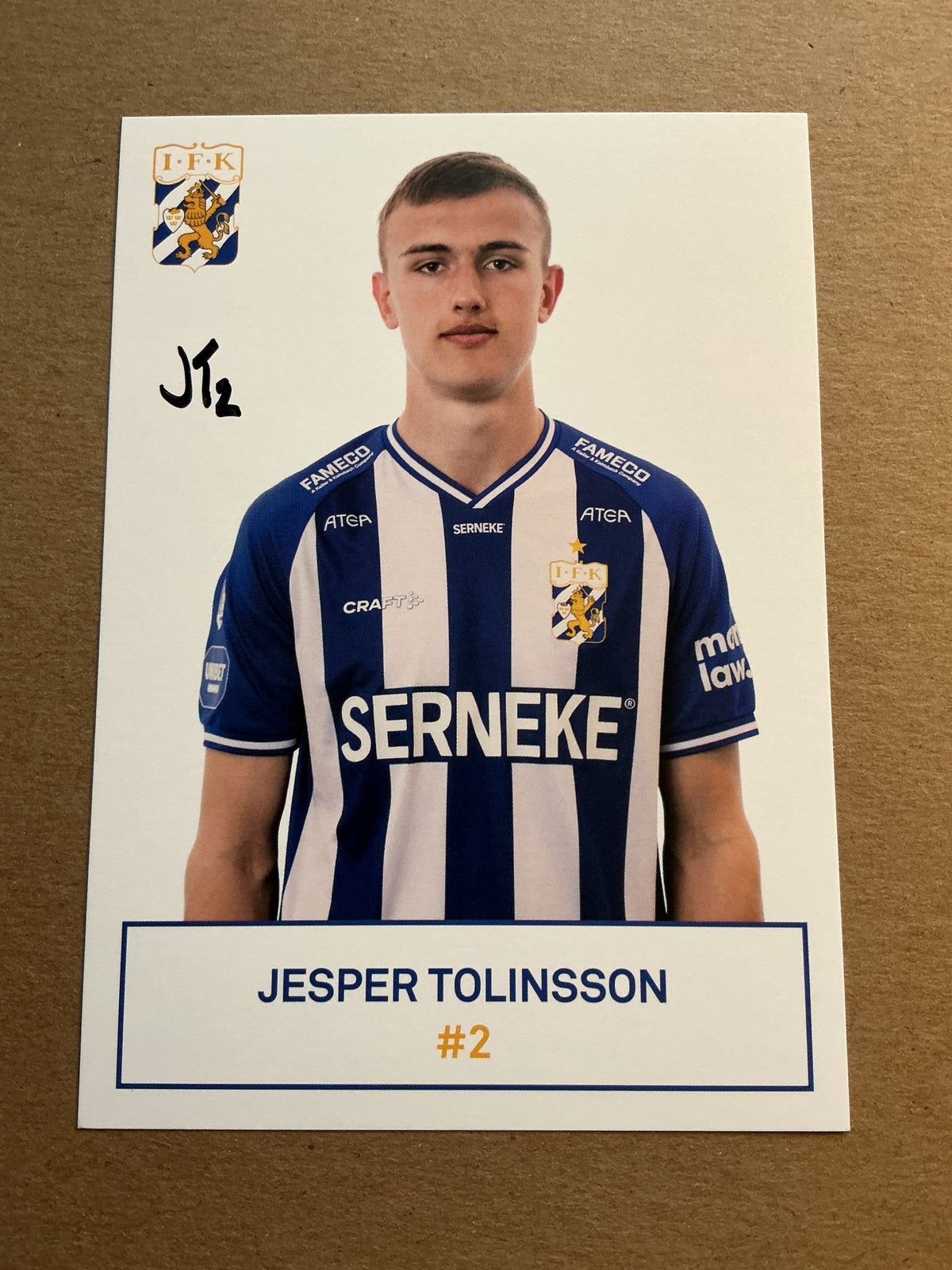Jesper Tolinsson, Sweden 🇸🇪 IFK Göteborg 2021/22 hand signed - Autographs-World