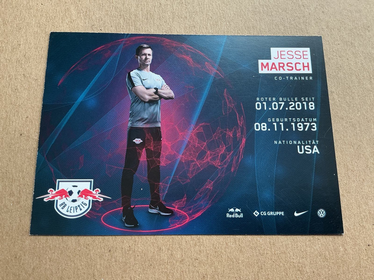 Jesse Marsch, USA 🇺🇸 RB Leipzig 2018/19 hand signed - Autographs-World