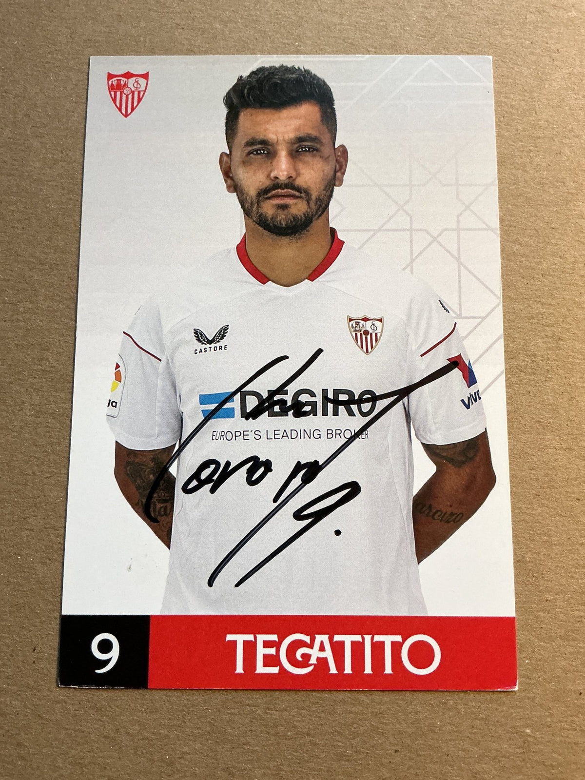 Jesús Corona, Mexico 🇲🇽 Sevilla FC 2022/23 hand signed - Autographs-World