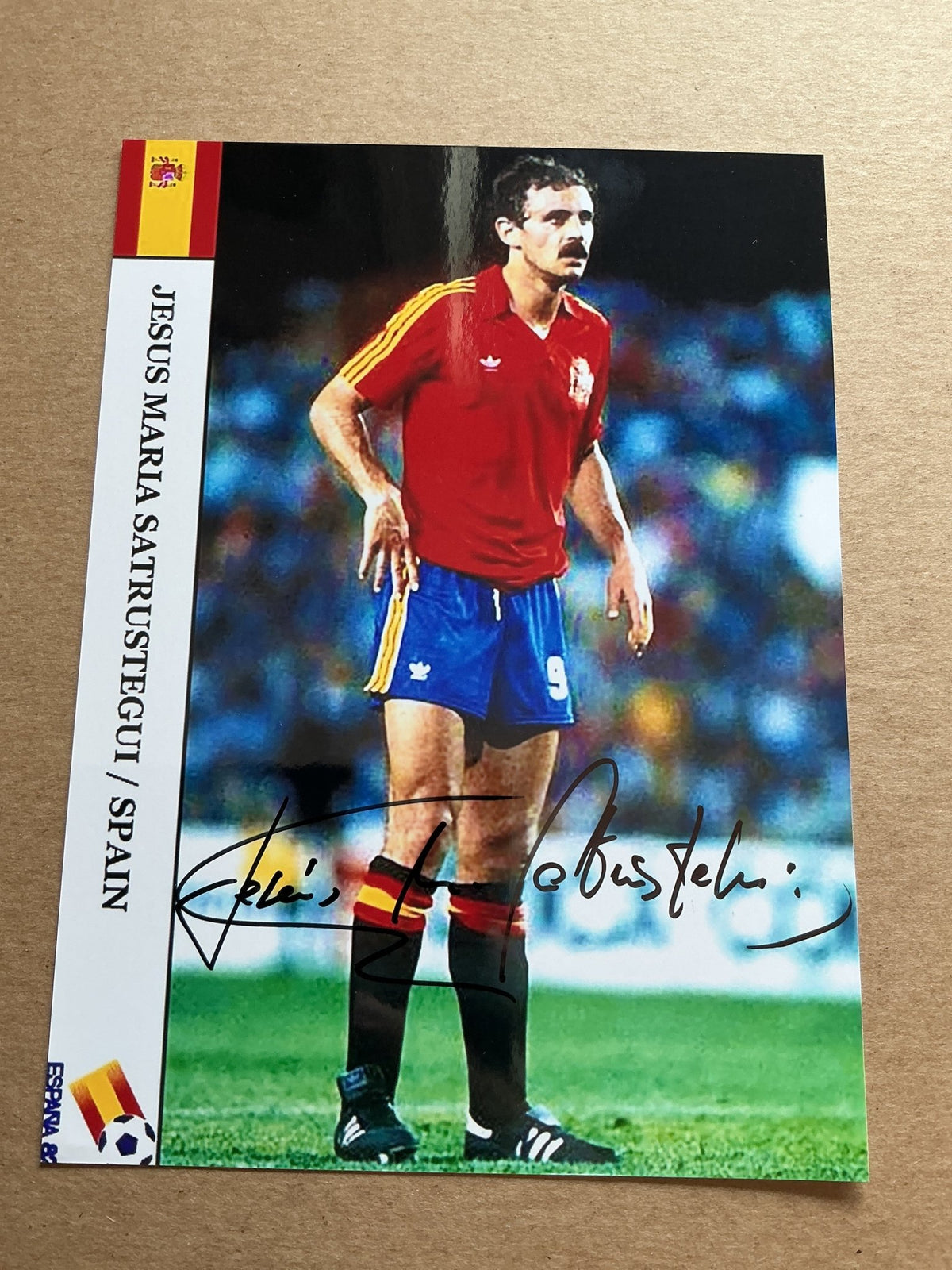 Jesus Maria Satrustegui, Spain 🇪🇸 FIFA World Cup 1982 hand signed - Autographs-World