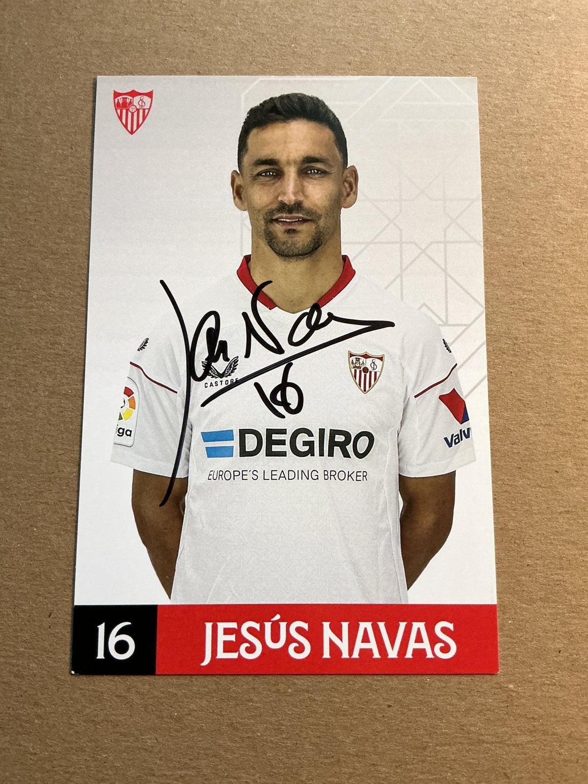 Jesús Navas, Spain 🇪🇸 Sevilla FC 2022/23 hand signed - Autographs-World