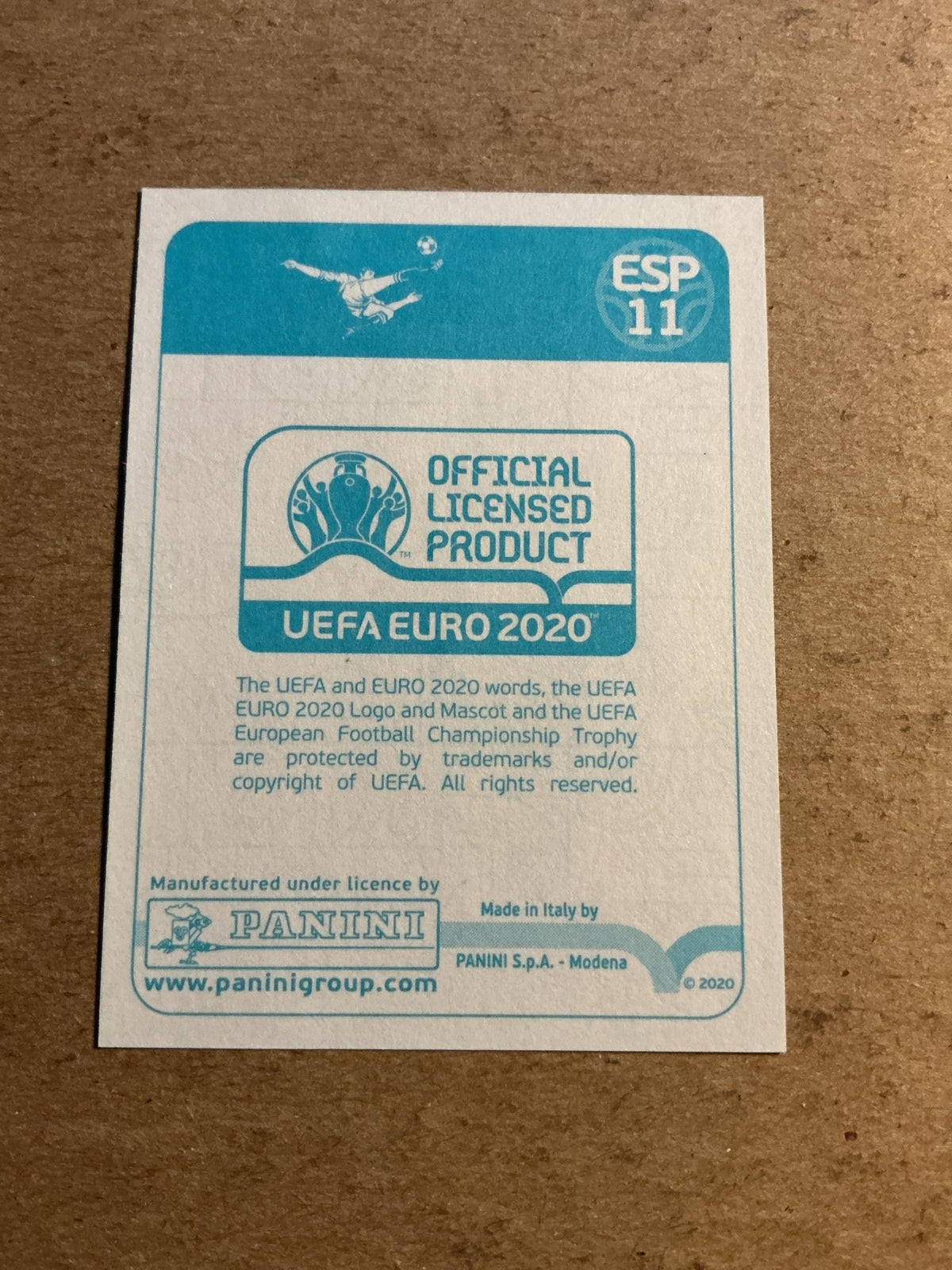 Jesus Navas, Spain 🇪🇸 UEFA Euro 2020 Panini hand signed - Autographs-World