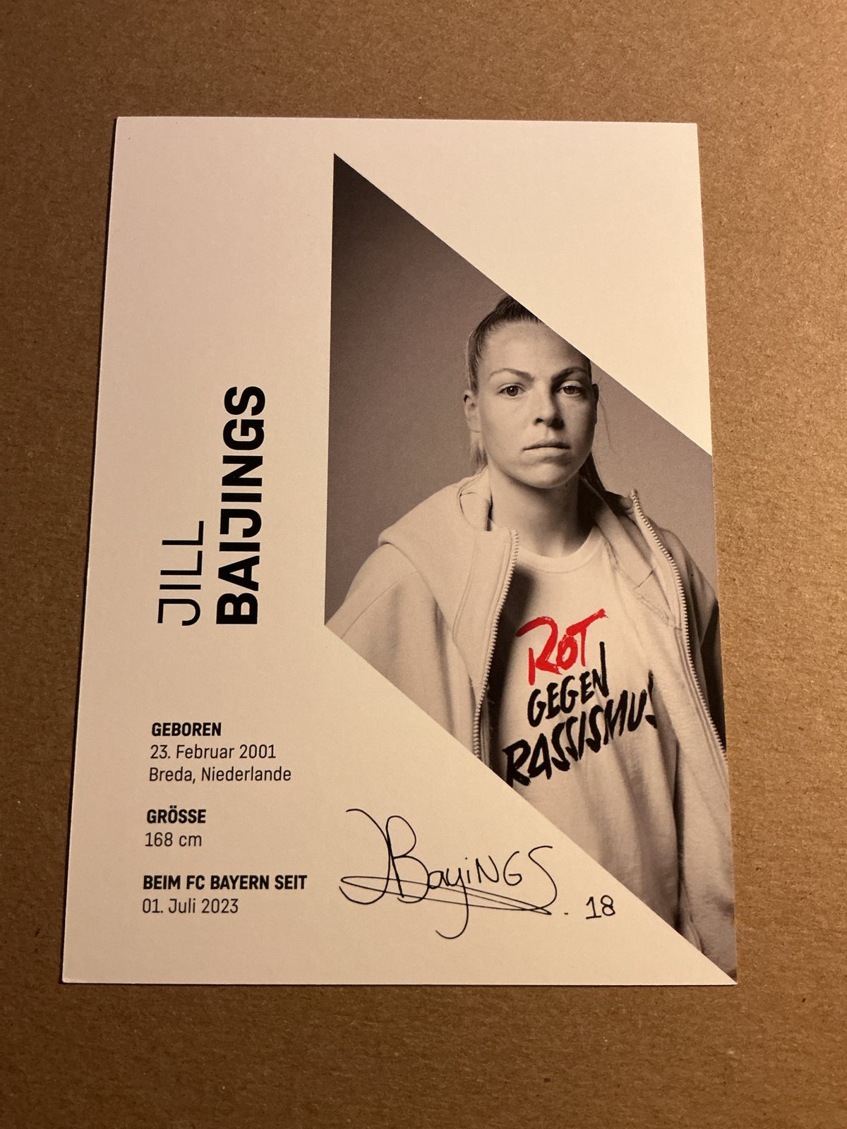 Jill Baijings, Netherlands 🇳🇱 FC Bayern München 2023/24 hand signed - Autographs-World