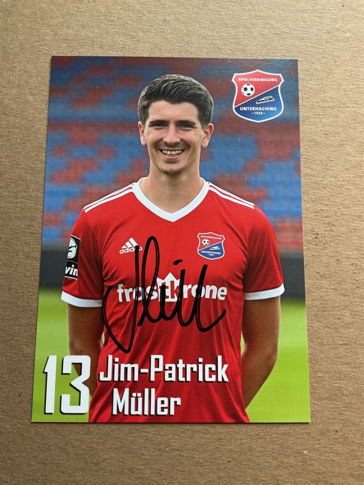 Jim-Patrick Müller, Germany 🇩🇪 SpVgg Unterhaching 2019/20 hand signed - Autographs-World