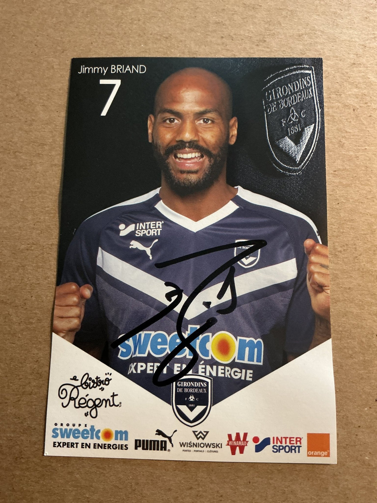 Jimmy Briand, France 🇫🇷 Girondins Bordeaux 2018/19 hand signed - Autographs-World