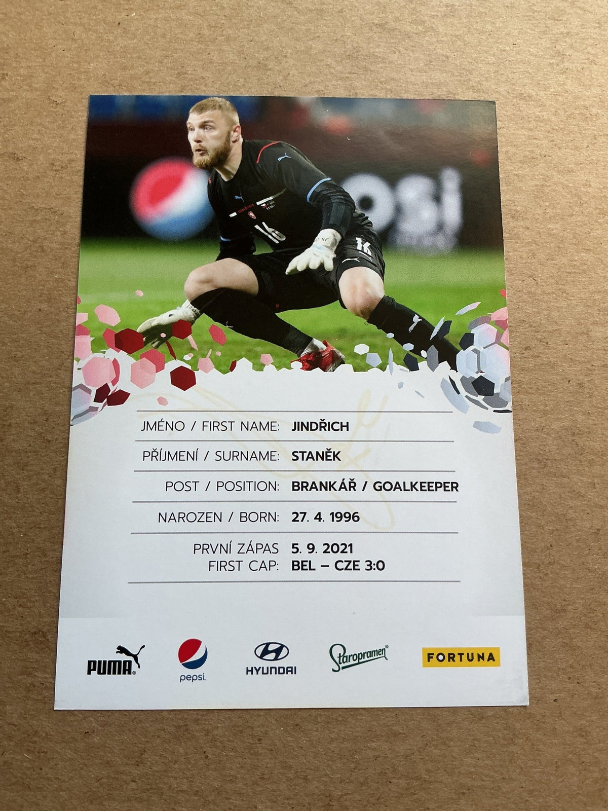Jindřich Staněk, Czech Republic 🇨🇿 UEFA Euro Cup 2020 hand signed - Autographs-World