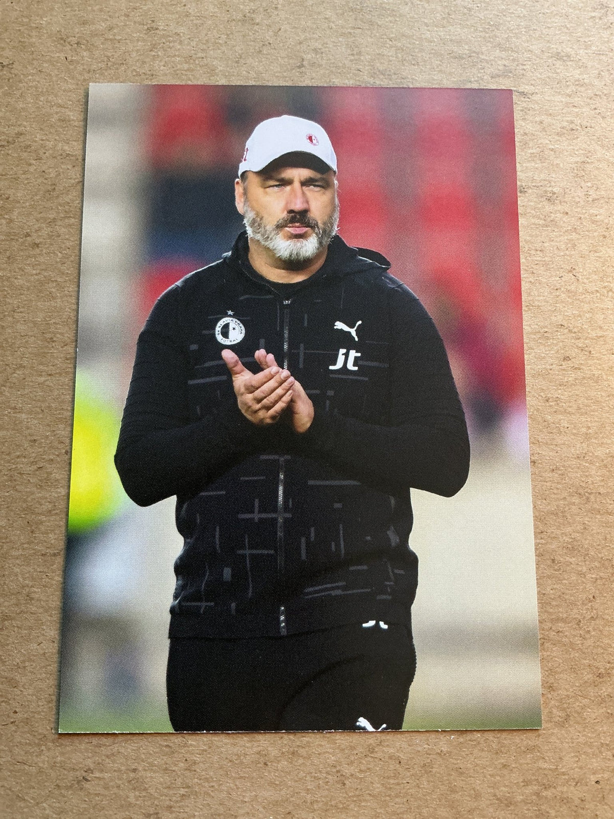 Jindřich Trpišovský, Czech Republic 🇨🇿 SK Slavia Prague 2020/21 hand signed - Autographs-World