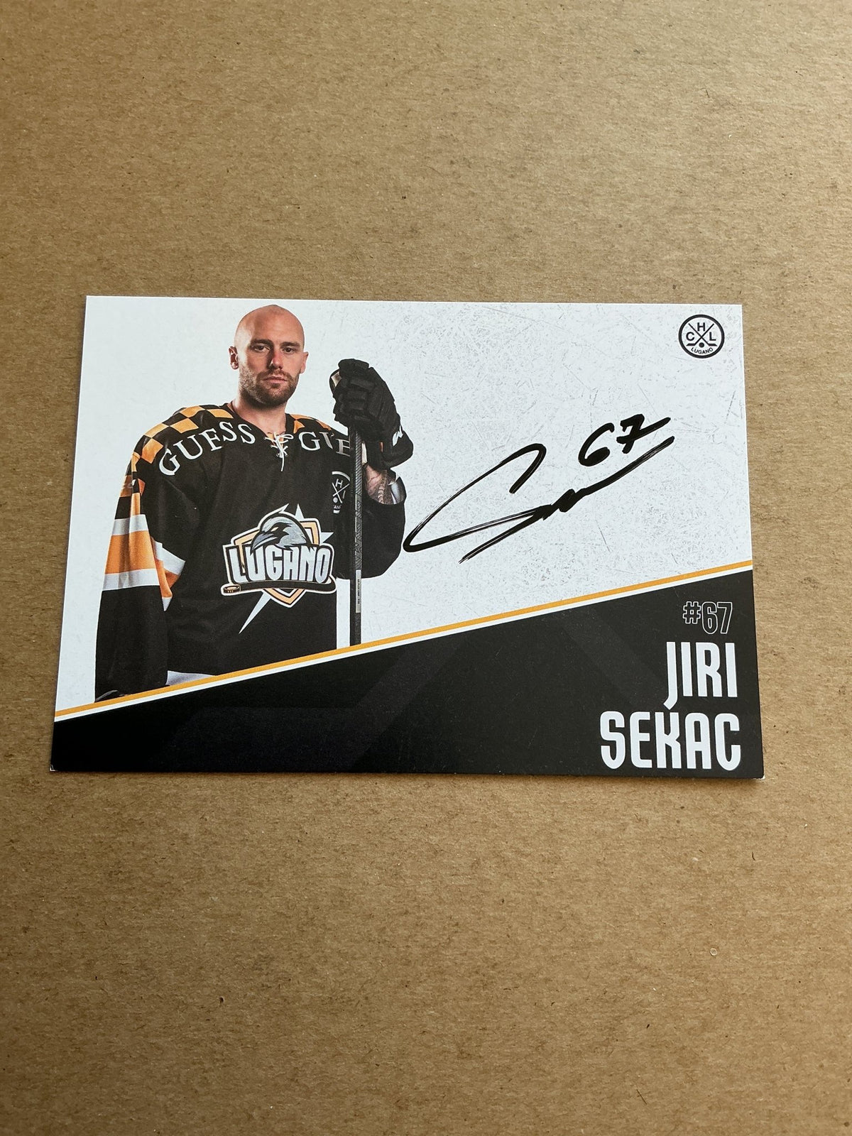 Jiri Sekac, Czech Republic 🇨🇿 HC Lugano 2024/25 hand signed - Autographs-World