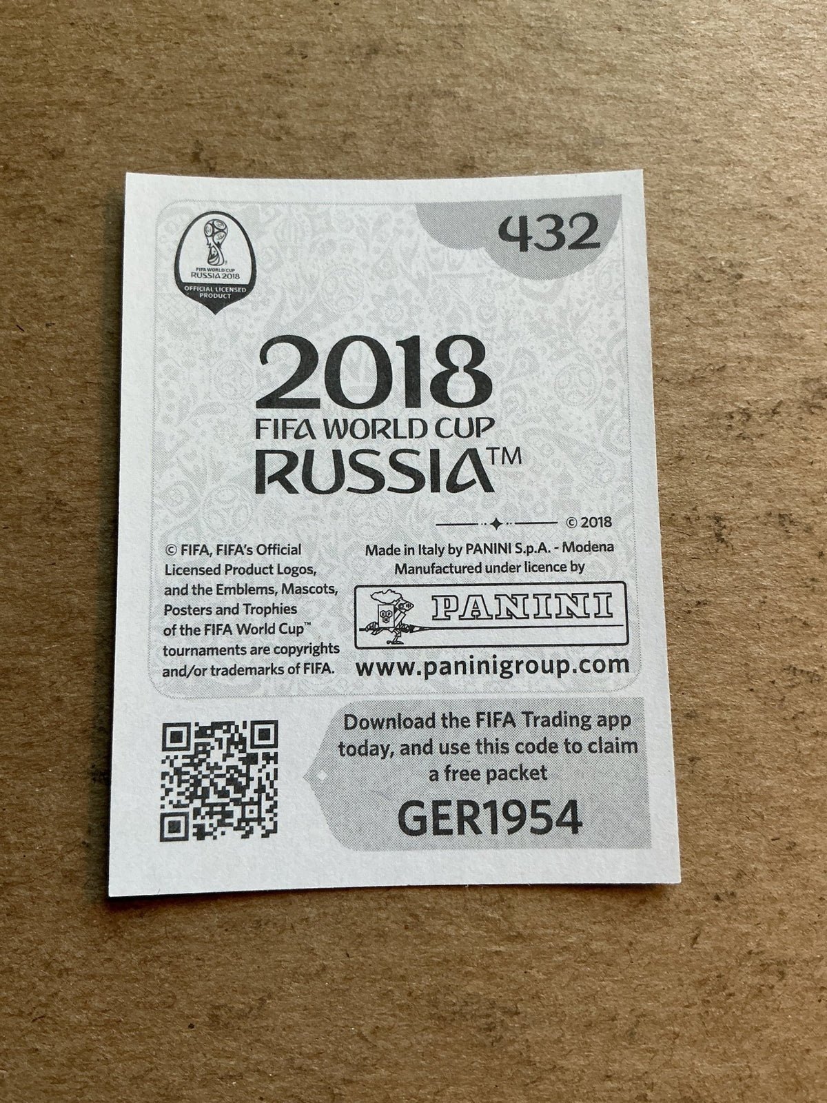 Joachim Löw, Germany 🇩🇪 FIFA World Cup 2018 Panini hand signed - Autographs-World