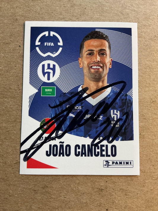 João Cancelo, Portugal 🇵🇹 Al Hilal Club World Cup 2025 Panini hand signed - Autographs-World
