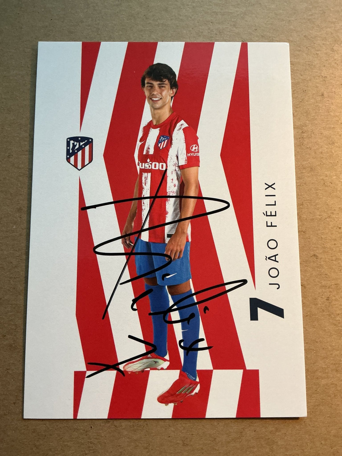 João Félix, Portugal 🇵🇹 Atletico Madrid 2021/22 hand signed - Autographs-World