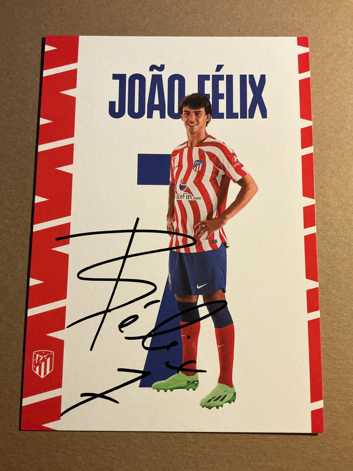 João Félix, Portugal 🇵🇹 Atletico Madrid 2022/23 hand signed - Autographs-World