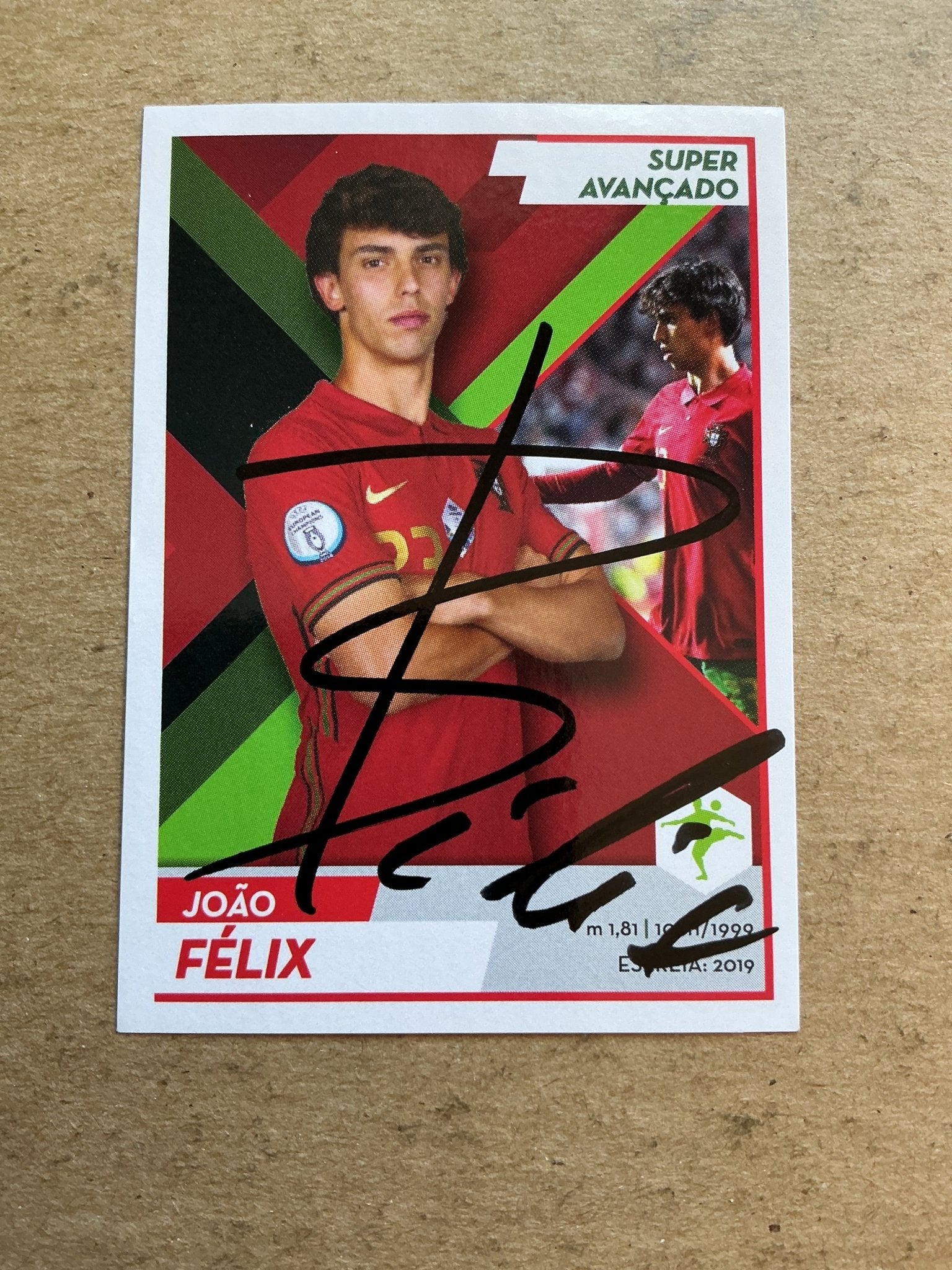 João Félix, Portugal 🇵🇹 UEFA Euro 2020 Panini hand signed - Autographs-World