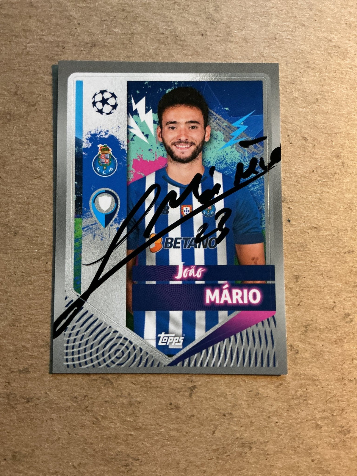 João Mário, Portugal 🇵🇹 FC Porto 2022/23 Topps hand signed - Autographs-World