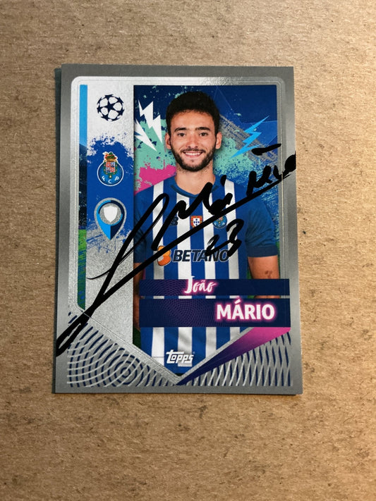 João Mário, Portugal 🇵🇹 FC Porto 2022/23 Topps hand signed - Autographs-World