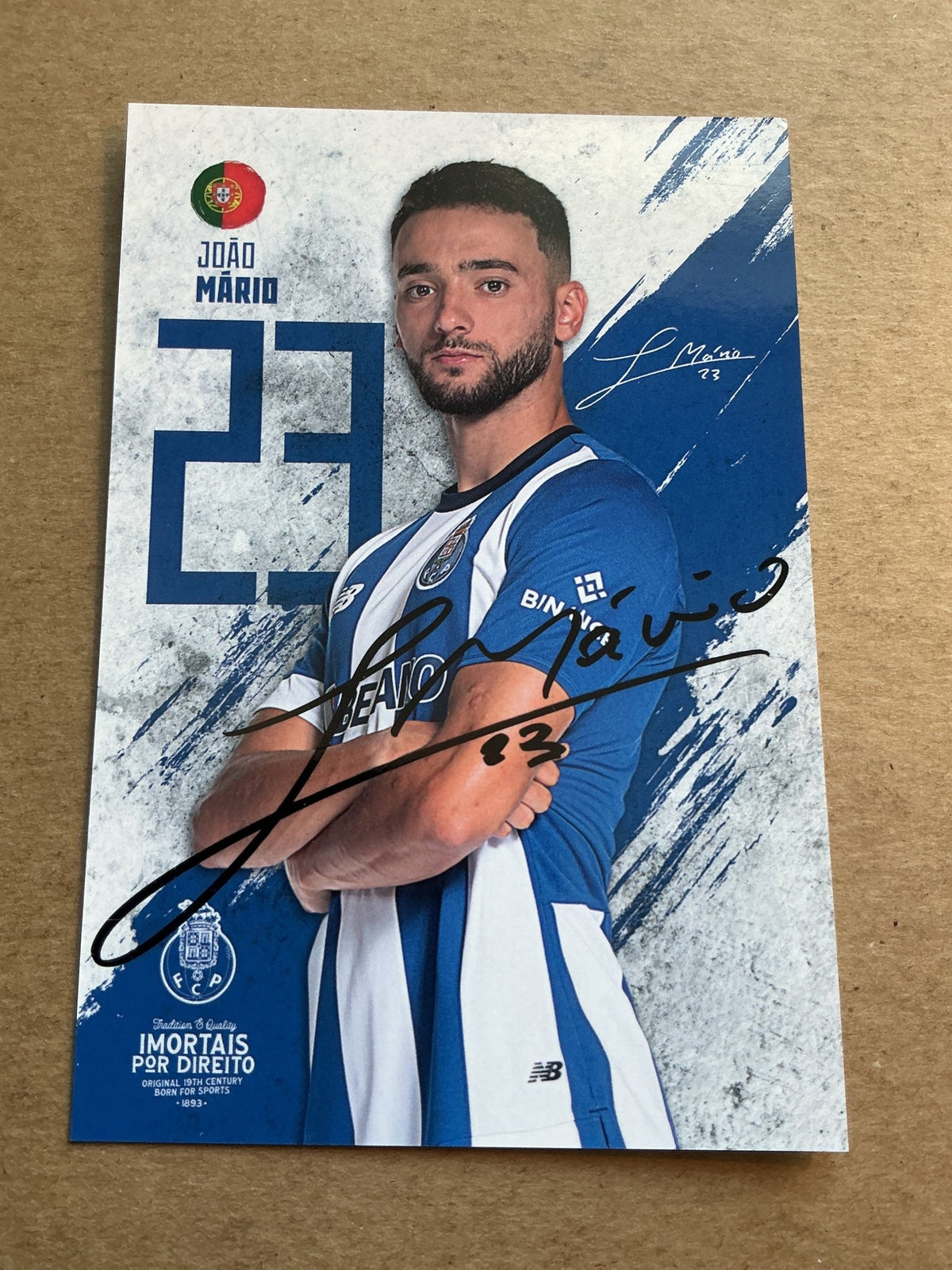 João Mário, Portugal 🇵🇹 FC Porto 2023/24 hand signed - Autographs-World