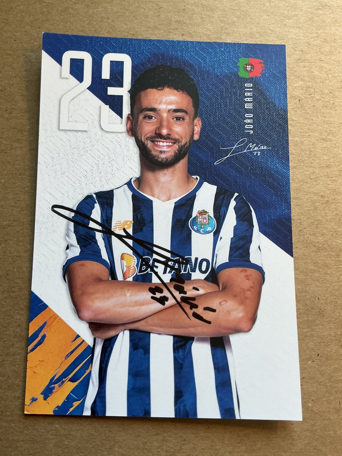 Joao Mario, Portugal 🇵🇹 FC Porto 2024/25 hand signed - Autographs-World