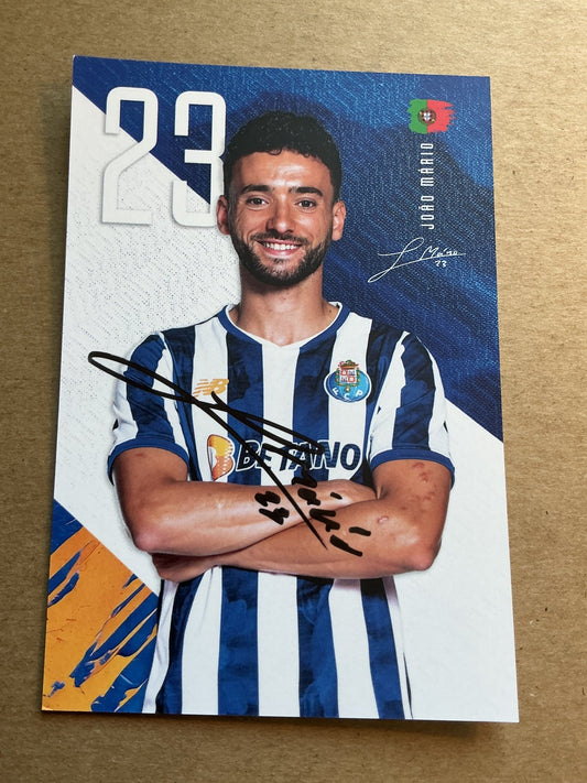 Joao Mario, Portugal 🇵🇹 FC Porto 2024/25 hand signed - Autographs-World