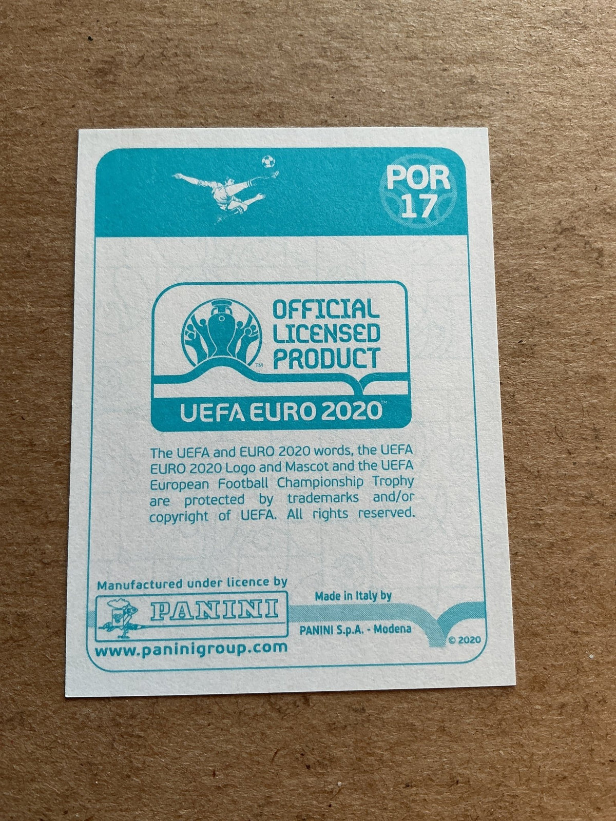 João Moutinho, Portugal 🇵🇹 UEFA Euro 2020 Panini hand signed - Autographs-World
