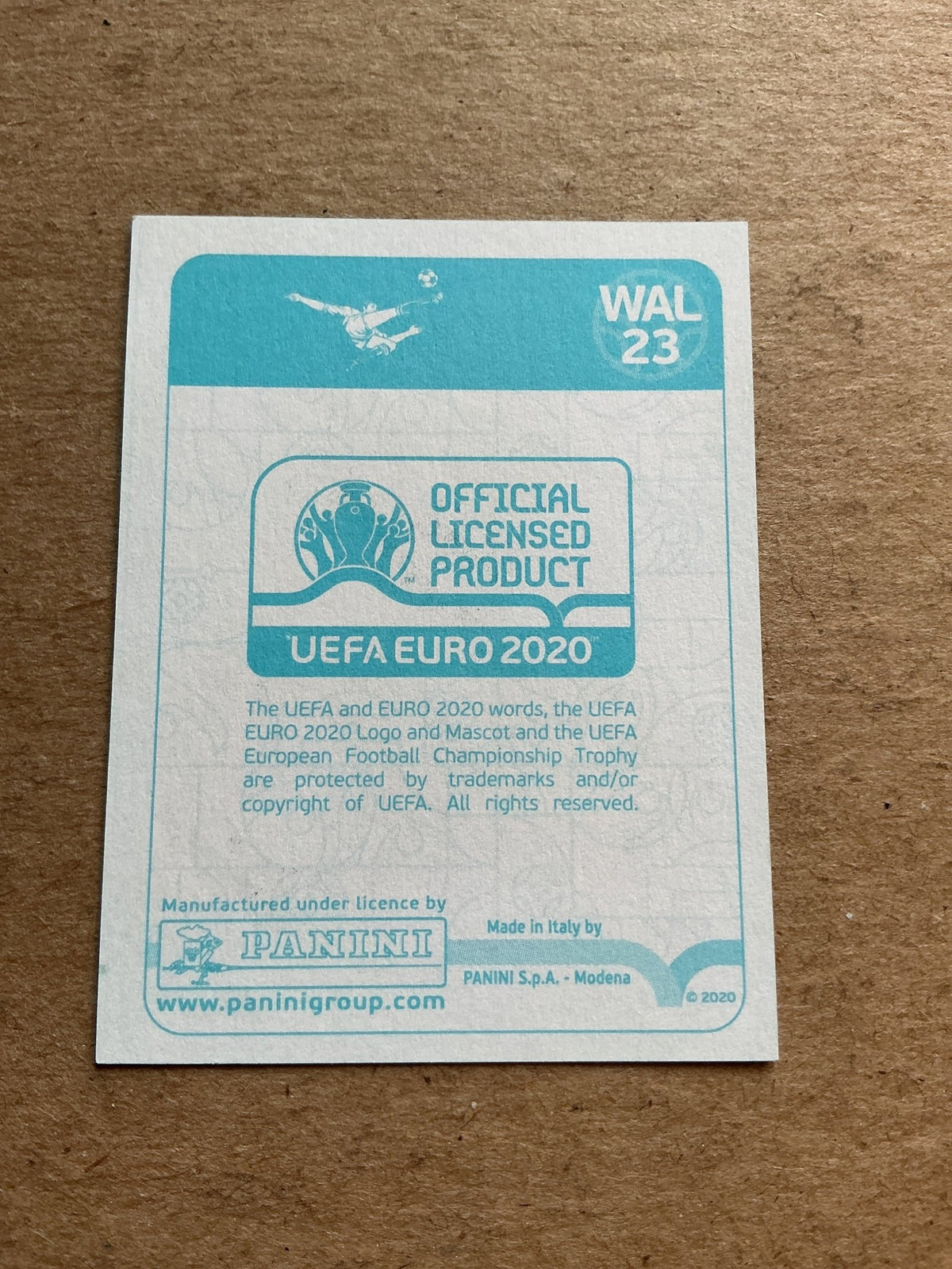 Joe Morrell, Wales 🏴󠁧󠁢󠁷󠁬󠁳󠁿 UEFA Euro 2020 Panini hand signed - Autographs-World