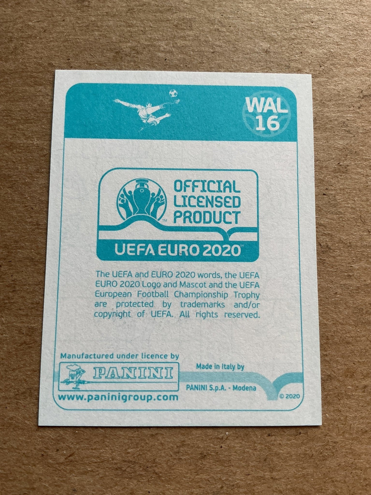 Joe Rodon, Wales 🏴󠁧󠁢󠁷󠁬󠁳󠁿 UEFA Euro 2020 Panini hand signed - Autographs-World