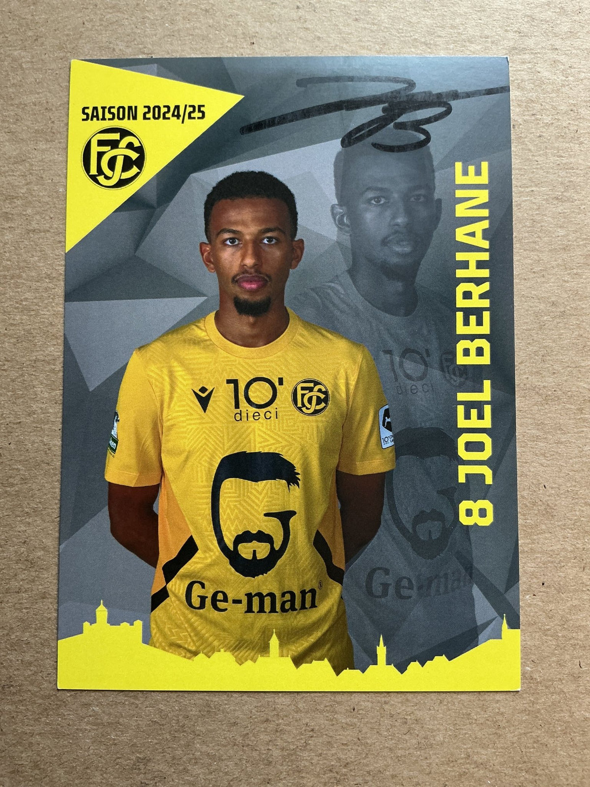Joel Berhane, Sweden 🇸🇪 FC Schaffhausen 2024/25 hand signed - Autographs-World