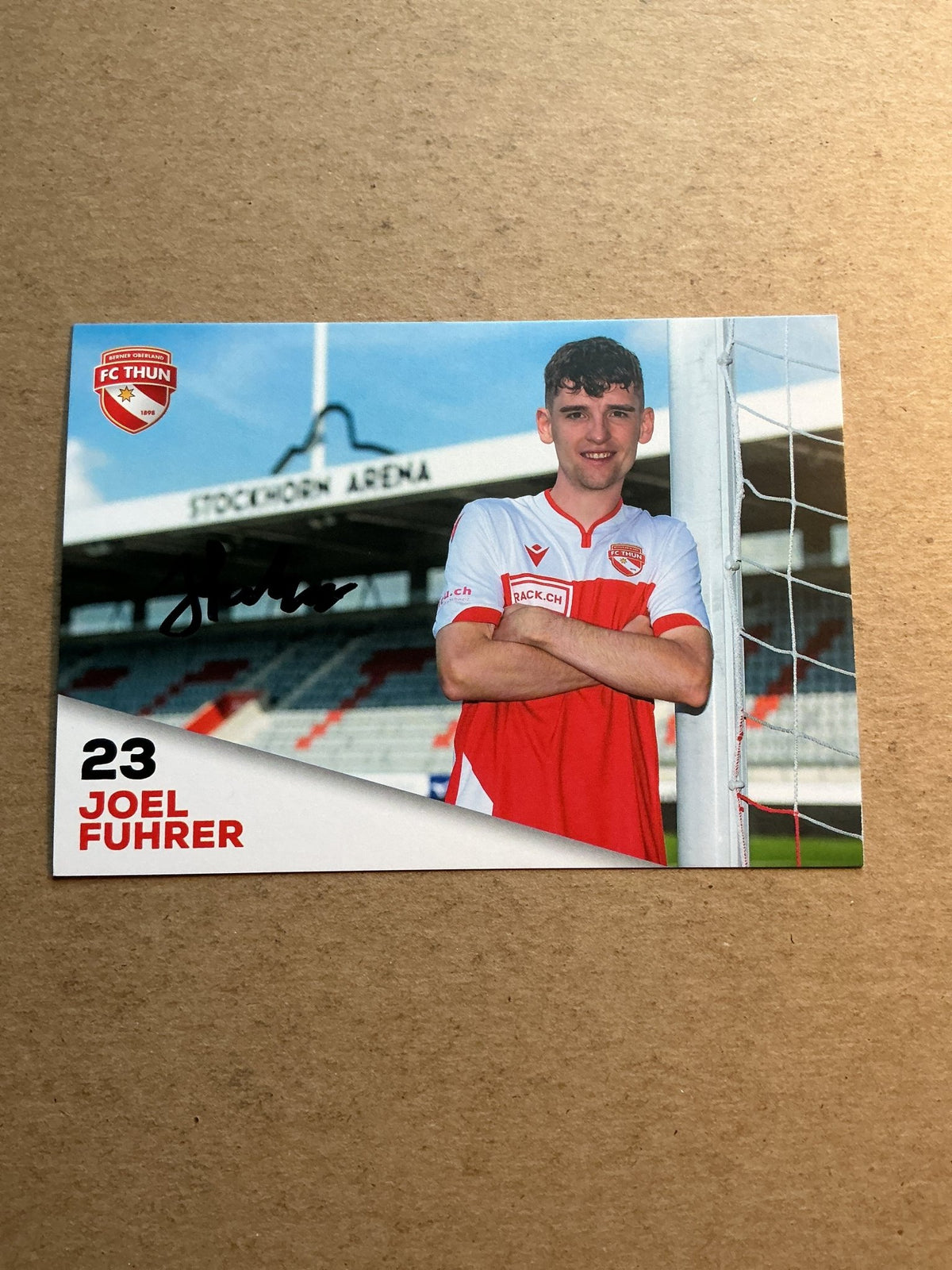 Joel Fuhrer, Switzerland 🇨🇭 FC Thun 2020/21 hand signed - Autographs-World