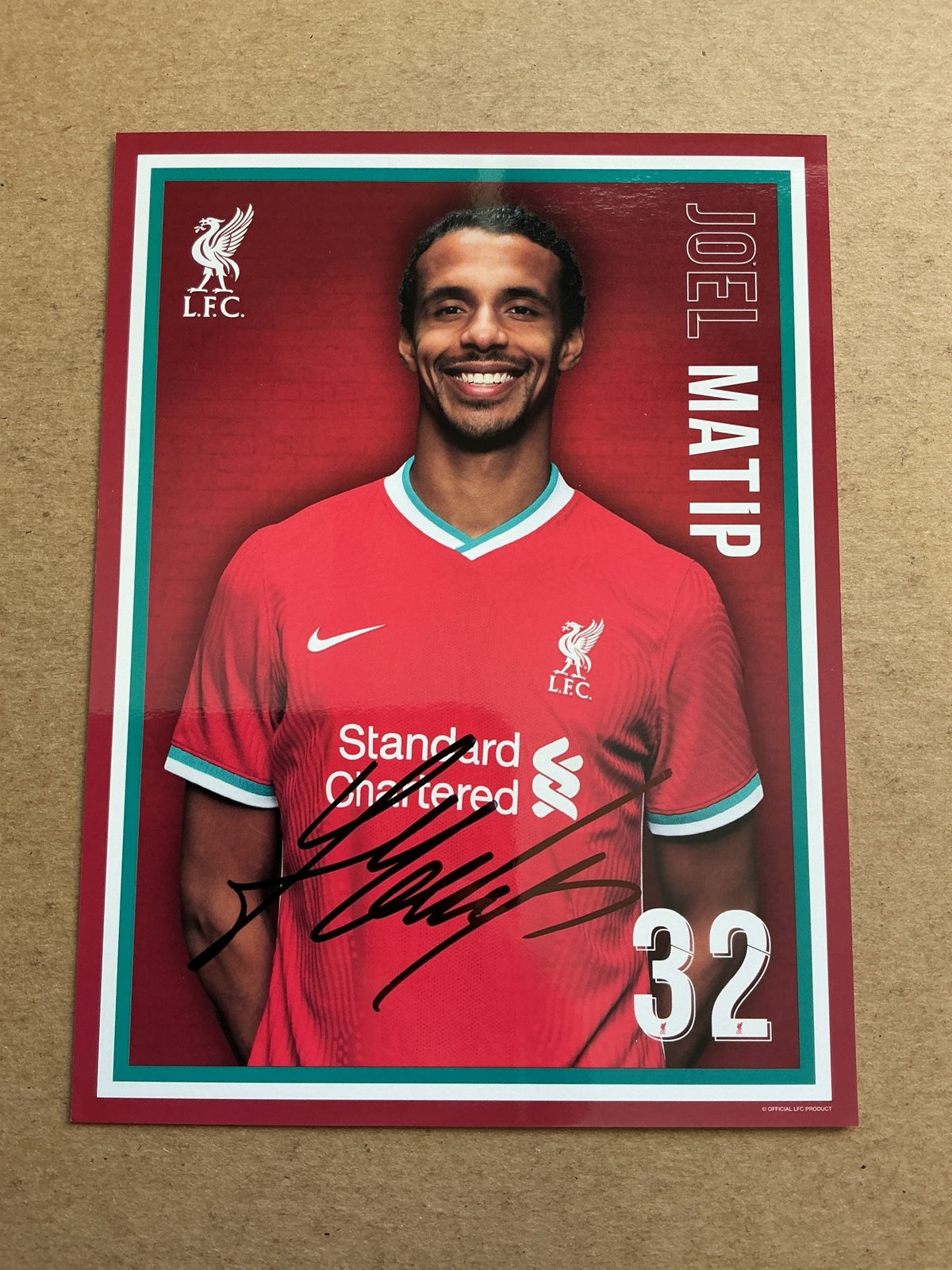 Joel Matip, Cameroon 🇨🇲 Liverpool FC 2020/21 hand signed - Autographs-World
