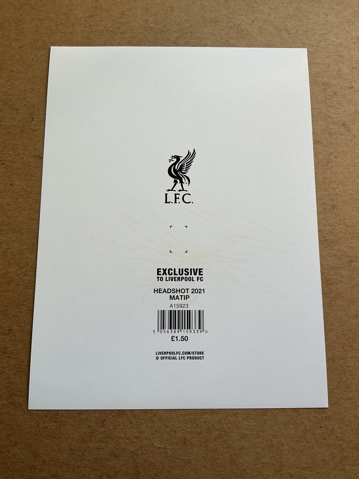 Joel Matip, Cameroon 🇨🇲 Liverpool FC 2020/21 hand signed - Autographs-World