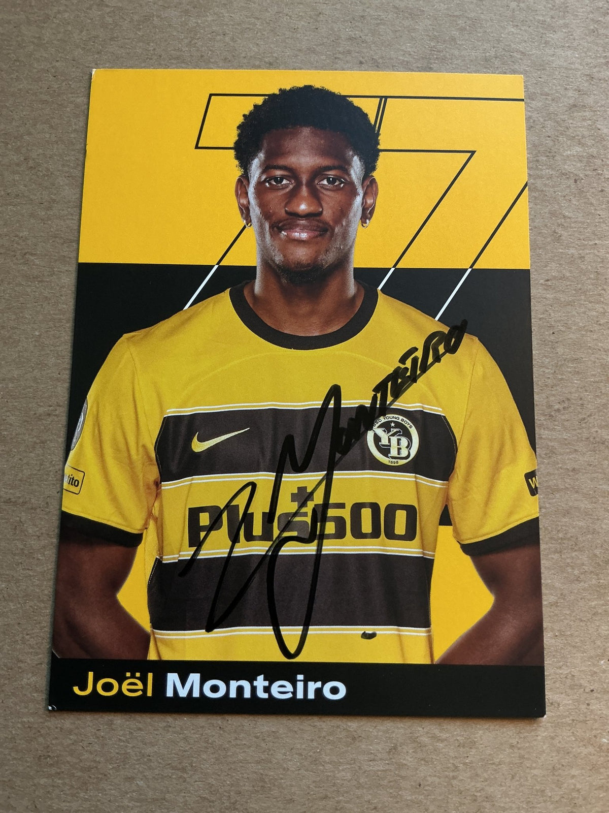 Joël Monteiro, Switzerland 🇨🇭 BSC Young Boys 2023/24 hand signed - Autographs-World