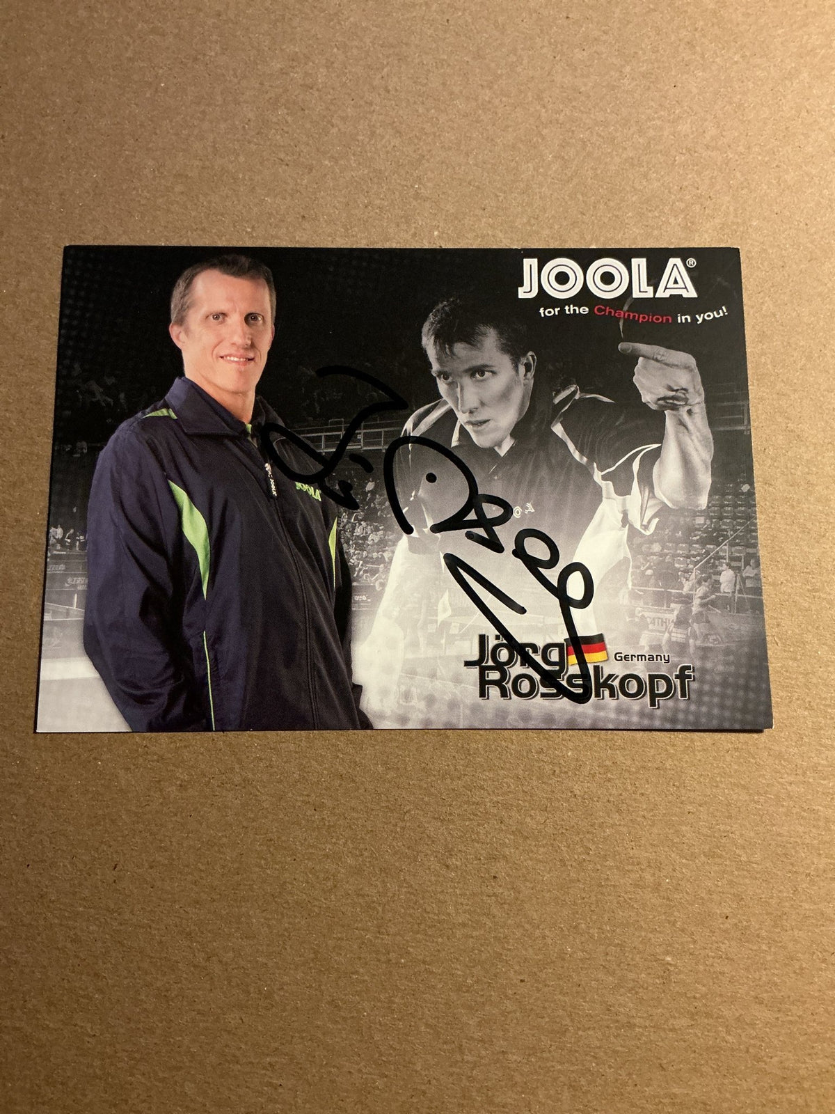 Jörg Rosskopf, Germany 🇩🇪 Table Tennis Summer Olympics 2024 hand signed - Autographs-World