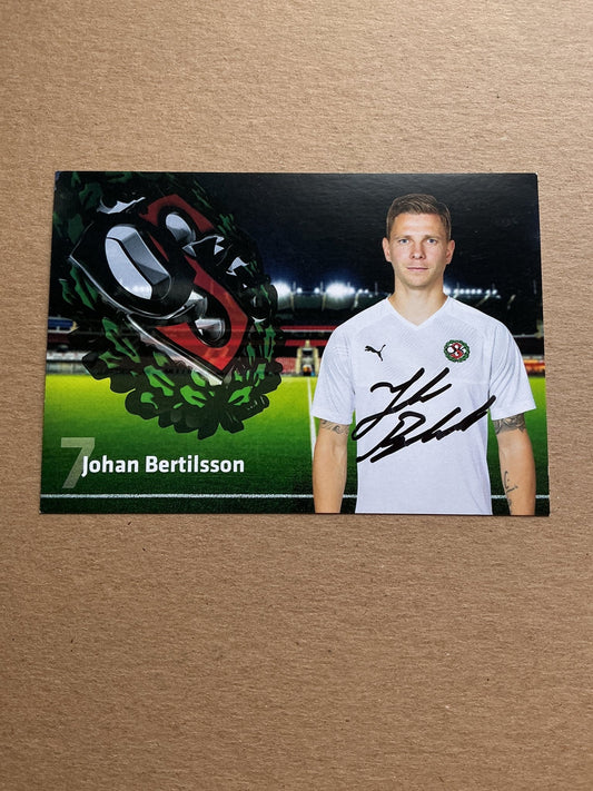 Johan Bertilsson, Sweden 🇸🇪 Örebro SK 2019/20 hand signed - Autographs-World