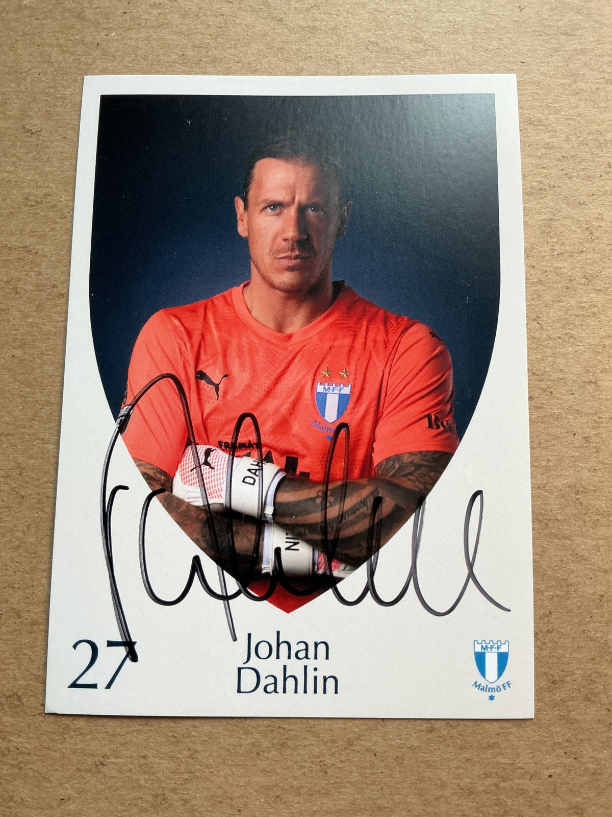 Johan Dahlin, Sweden 🇸🇪 Malmö FF 2025/26 hand signed - Autographs-World