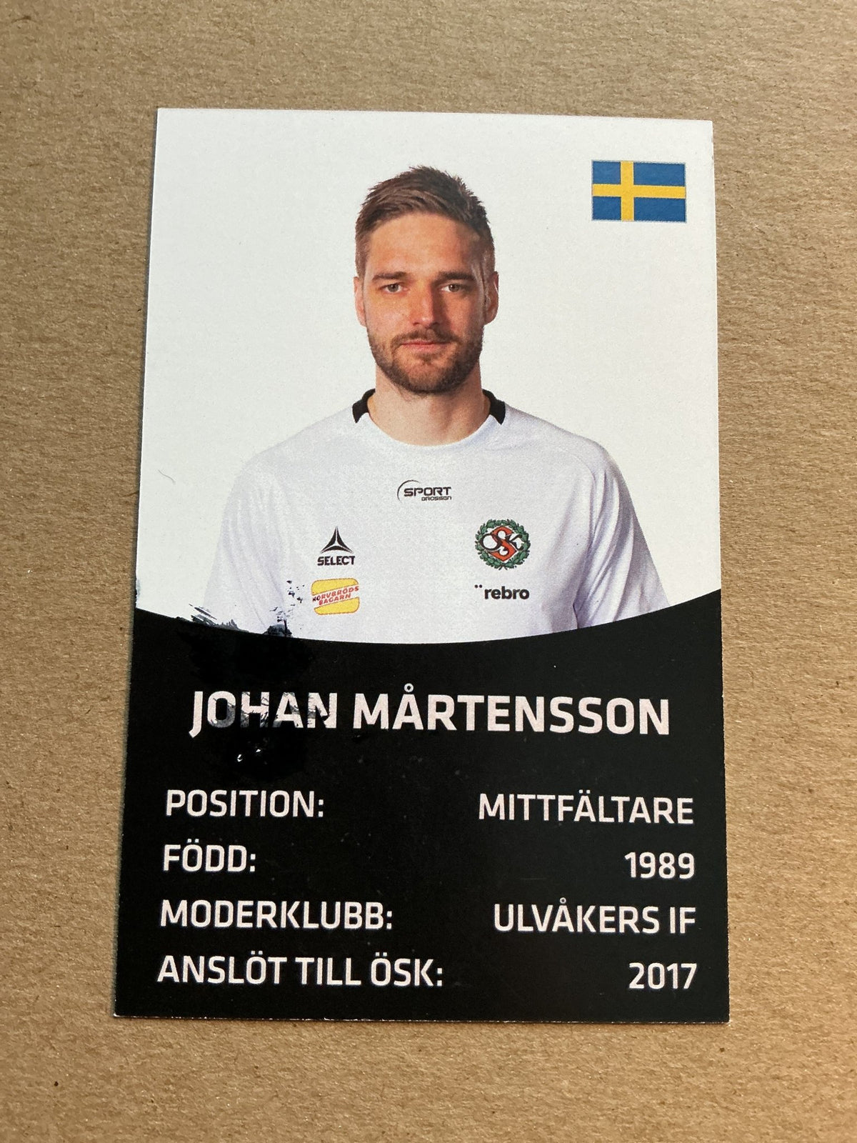 Johan Mårtensson, Sweden 🇸🇪 Örebro SK 2021/22 hand signed - Autographs-World