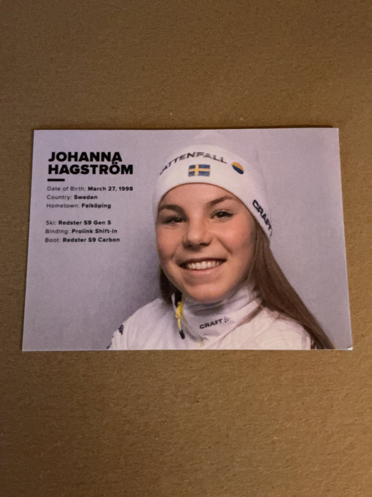 Johanna Hagström, Sweden 🇸🇪 Cross Country 2023/24 hand signed - Autographs-World