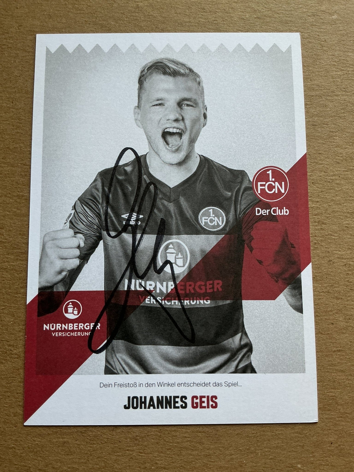 Johannes Geis, Germany 🇩🇪 1.FC Nürnberg 2020/21 hand signed - Autographs-World