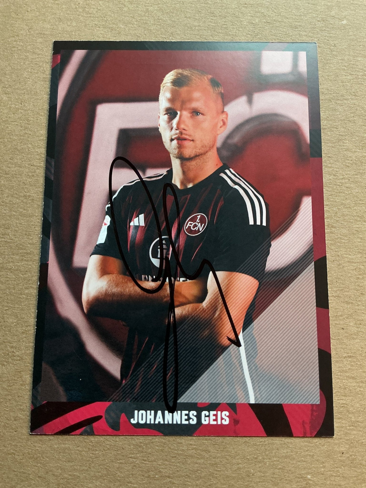 Johannes Geis, Germany 🇩🇪 1.FC Nürnberg 2023/24 hand signed - Autographs-World