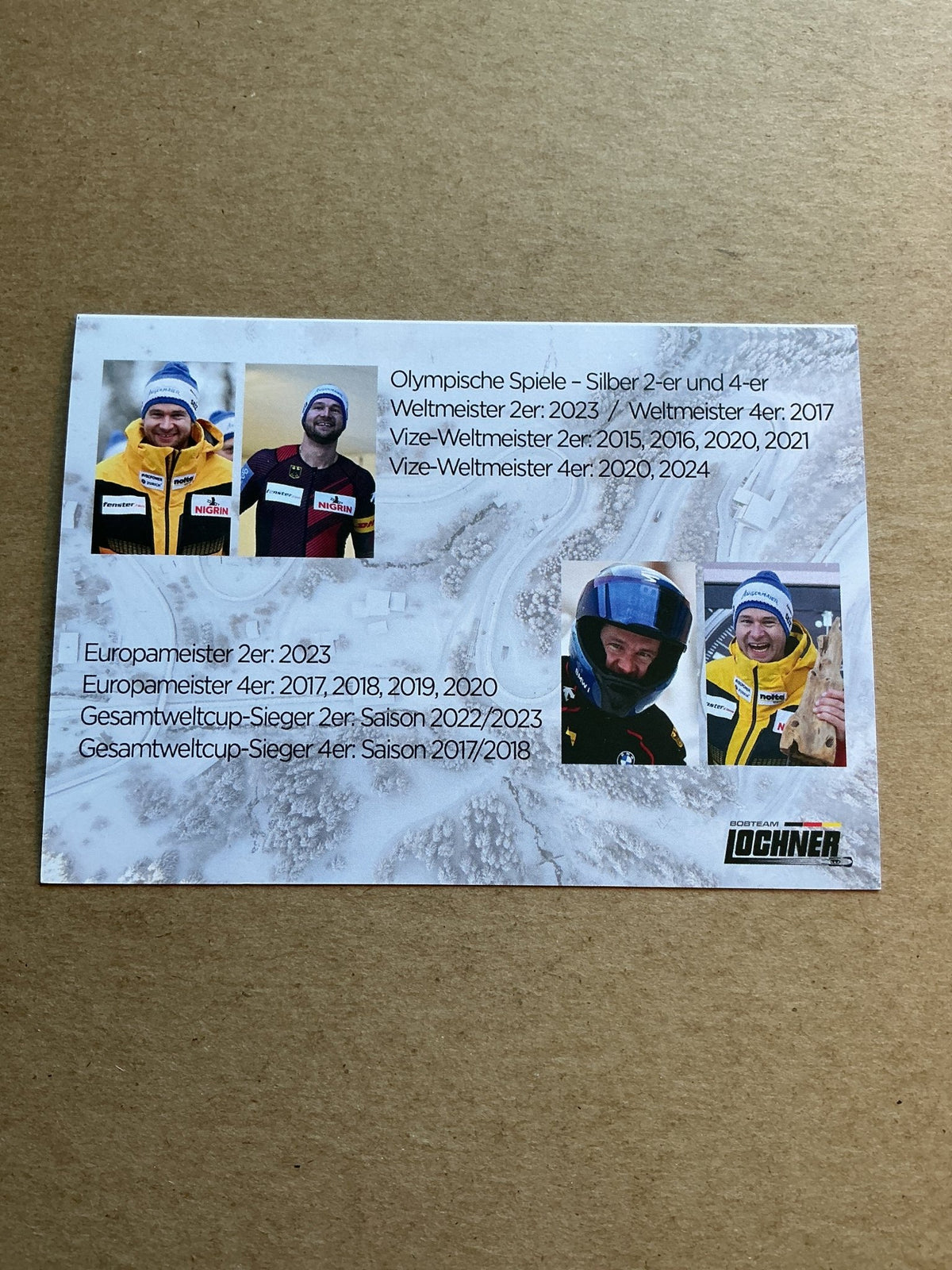 Johannes Lochner, Germany 🇩🇪 Bobsledd Winter Sports 2024/25 hand signed - Autographs-World