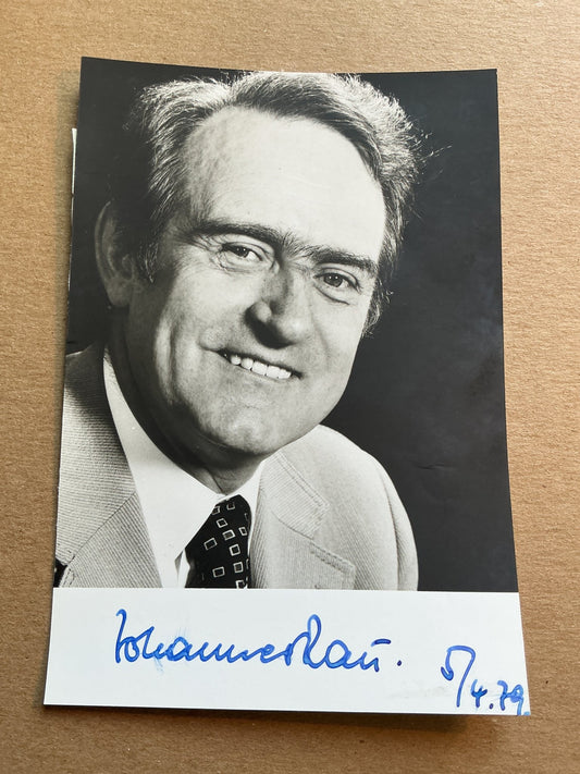 Johannes Rau, Germany 🇩🇪 President Politics hand signed - Autographs-World